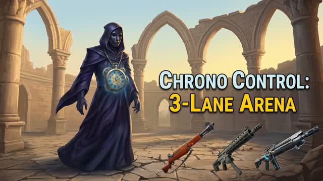 Chrono Control: 3-Lane Arena — Fortnite Creative map