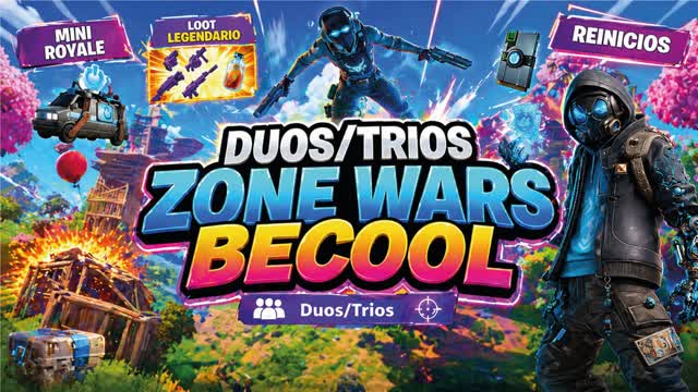 Duos Zone Wars Becool — Fortnite Creative map
