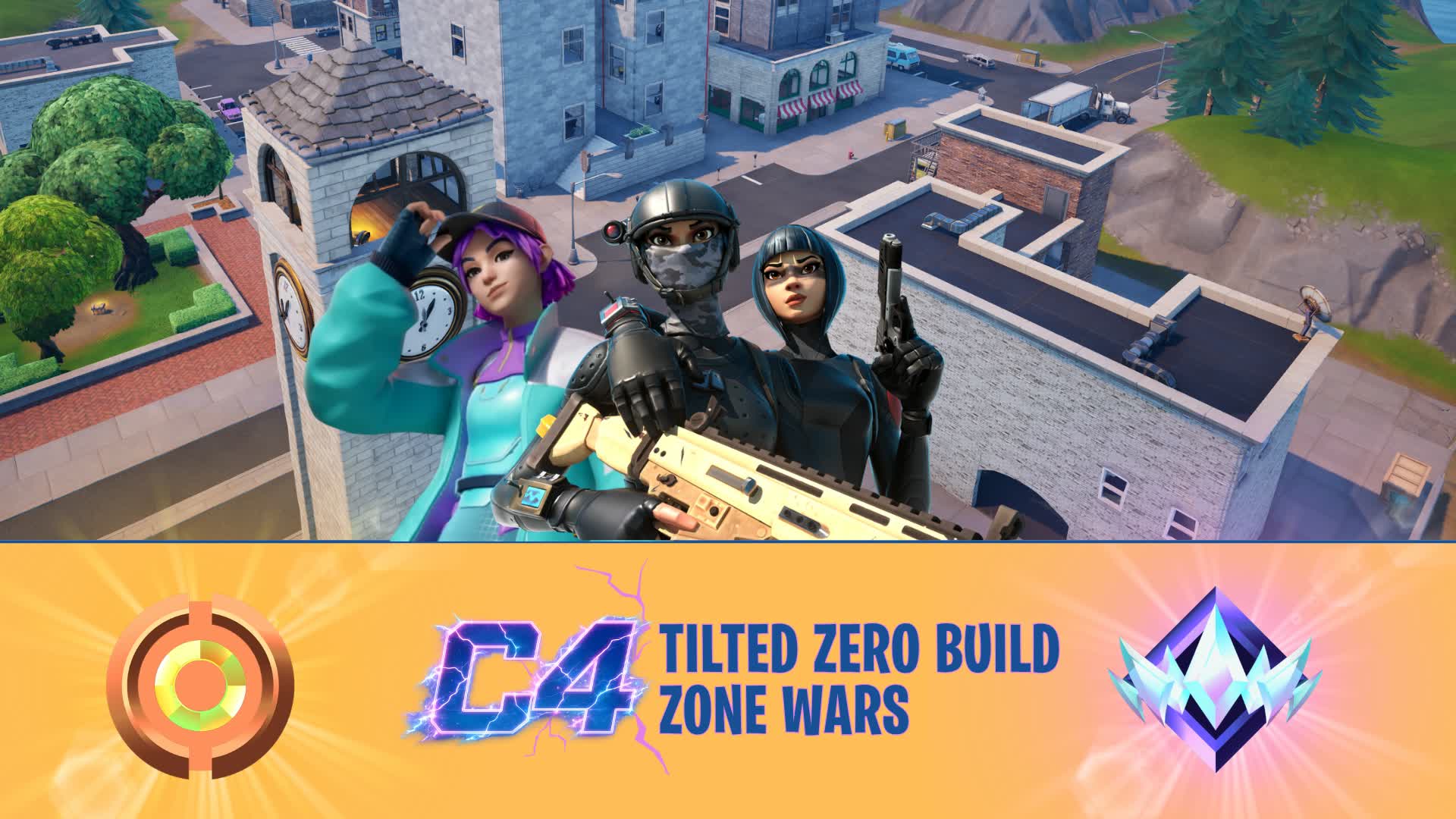 C4 Tilted Zero Build Zone Wars — Fortnite Creative map
