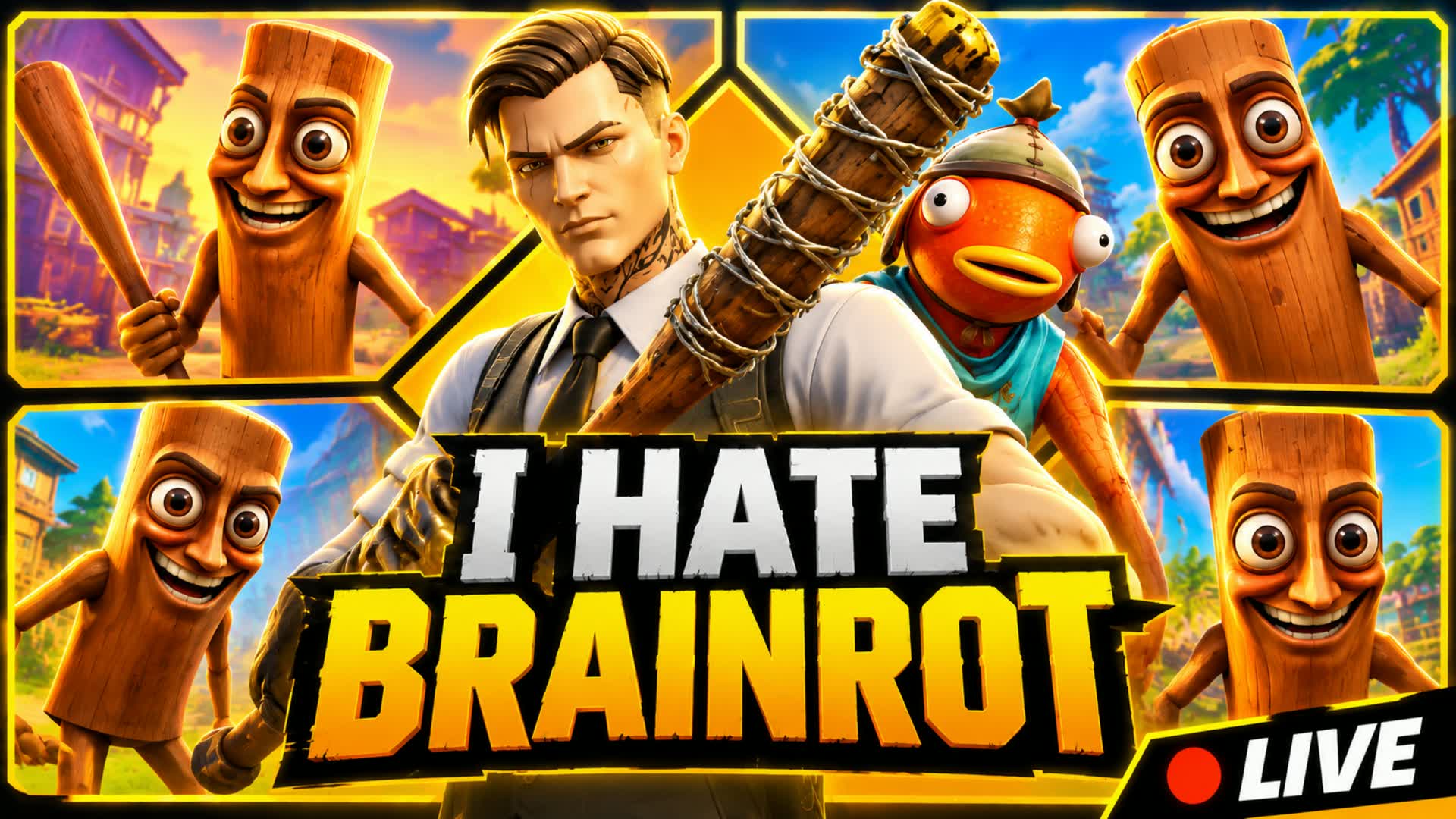 I HATE BRAINROT — Fortnite Creative map