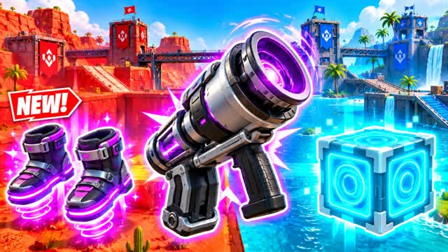 🔴 RED VS BLUE MAYHEM 🔵 — Fortnite Creative map