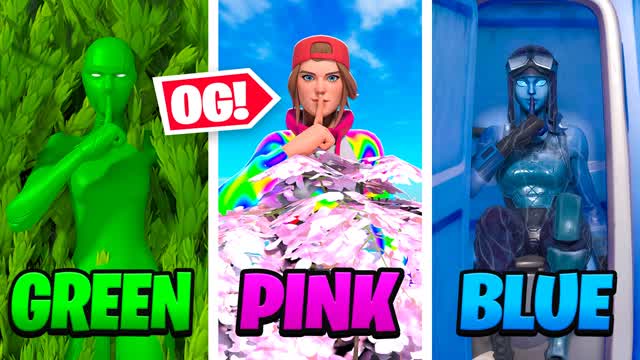 OG COLOR HIDE AND SEEK — Fortnite Creative map