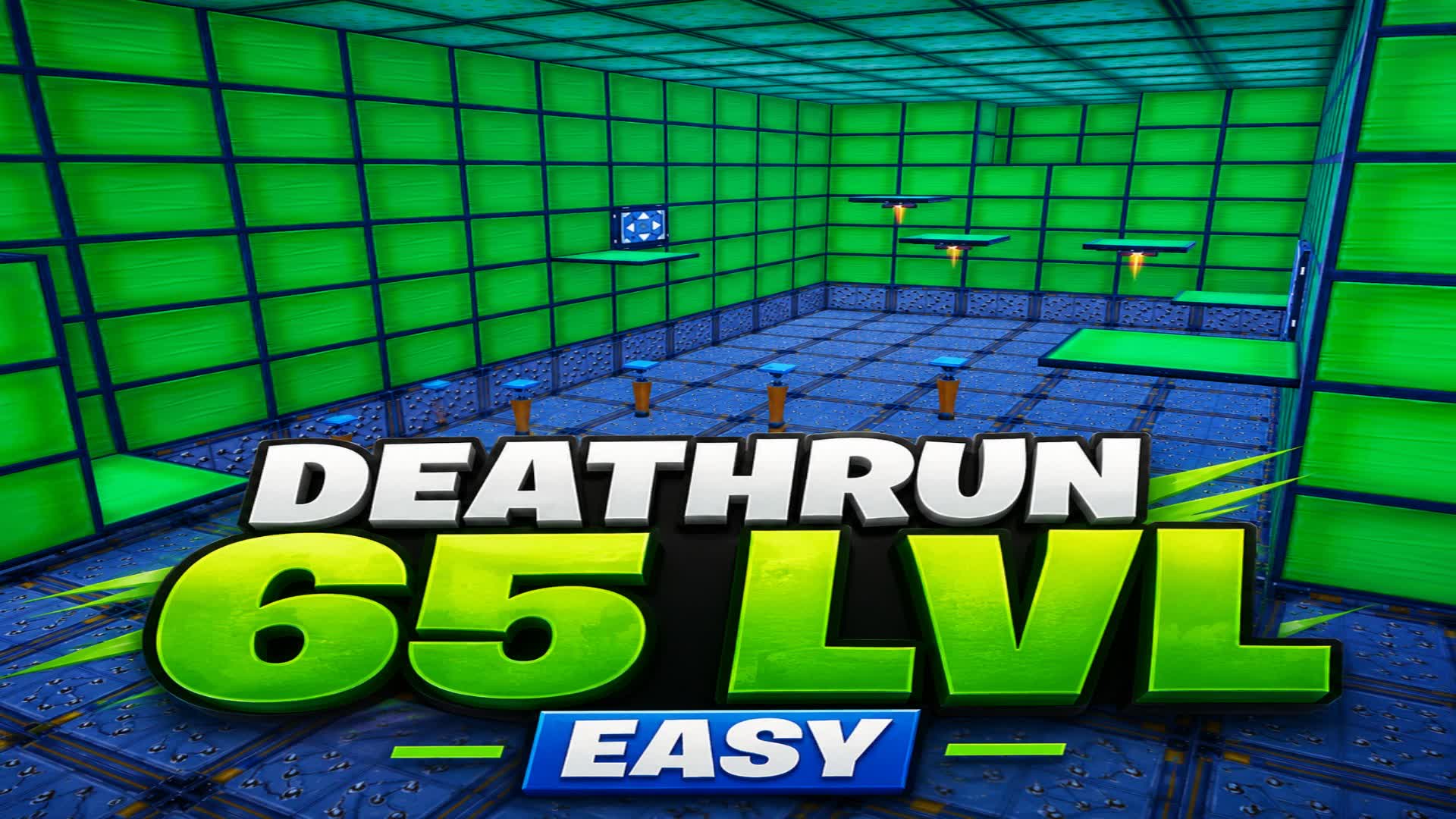 65 Level Easy Deathrun — Fortnite Creative map