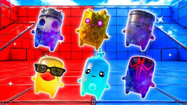 RED VS BLUE WATCH THEN ADVANCE 🔴🔵 — Fortnite Creative map cover art