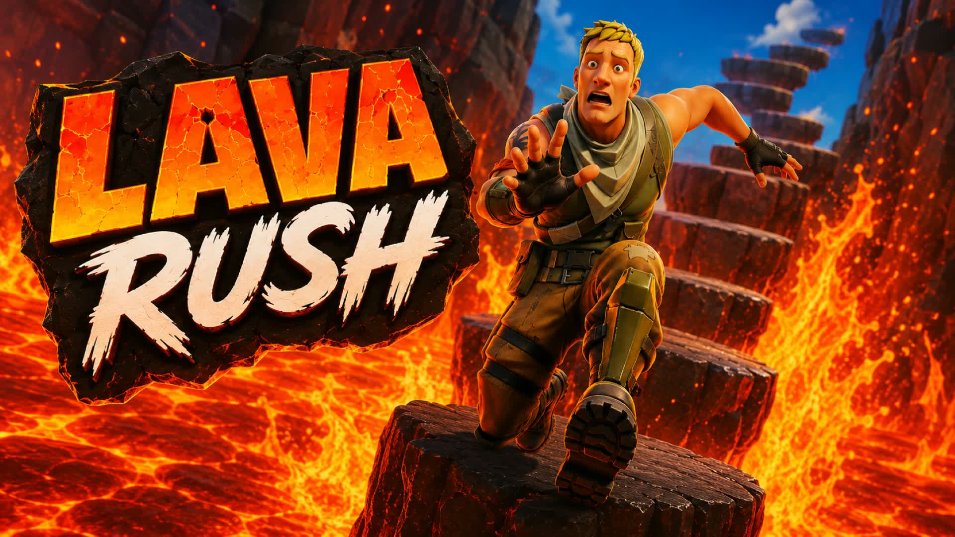 LAVA RUSH — Fortnite Creative map