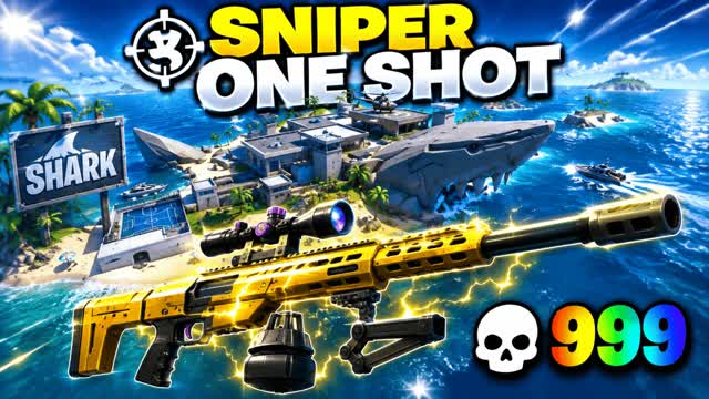 🎯SNIPER ONE SHOT SHARK🦈 — Fortnite Creative map cover art