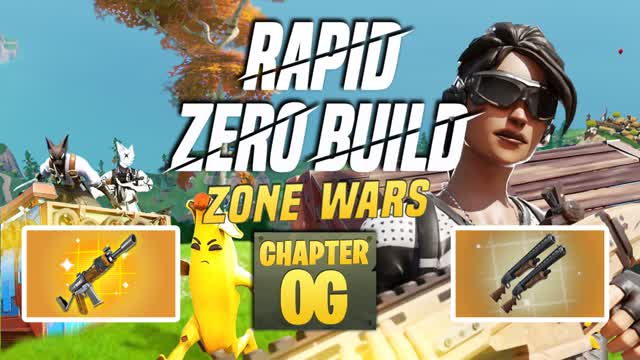 Rapid Zero Build Zone Wars OG 🎯 — Fortnite Creative map