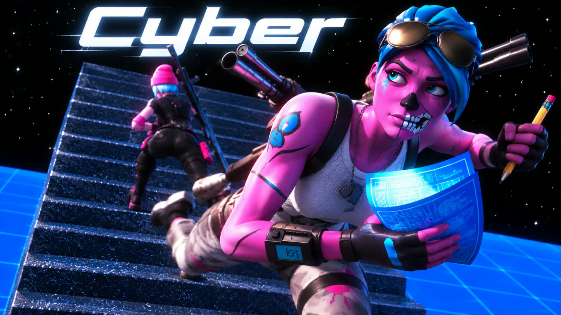 Cyber 1v1 ( سايبر ) — Fortnite Creative map