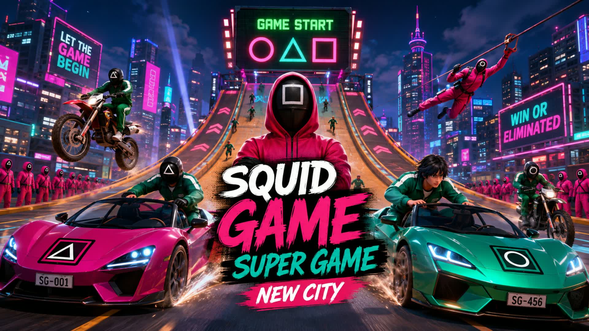 SUPER GAME - NEW CITY WEAPONS&VEHICLES — Fortnite Creative map
