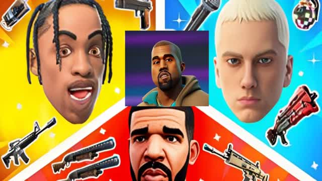 RAPPER ZONE WARS — Fortnite Creative map cover art