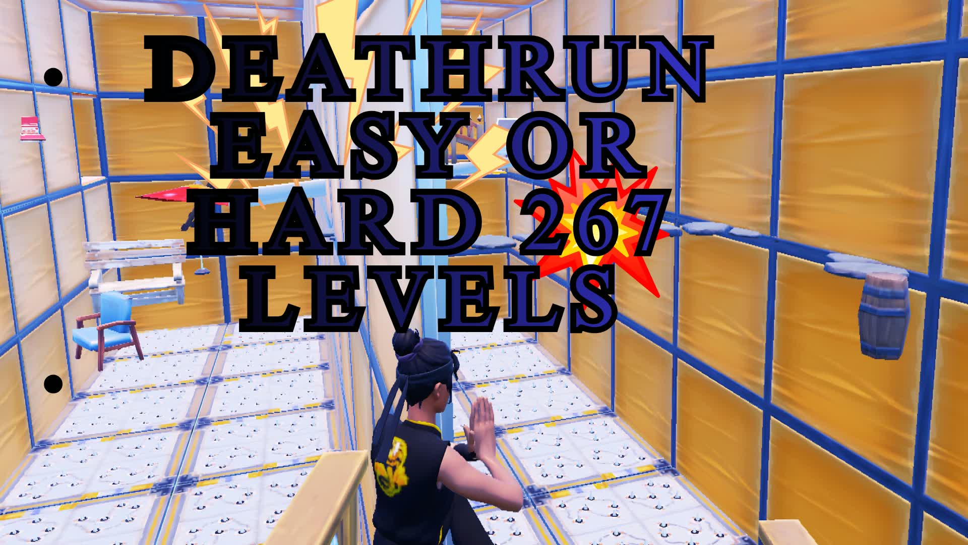 DEATHRUN EASY OR HARD 267 LEVELS — Fortnite Creative map