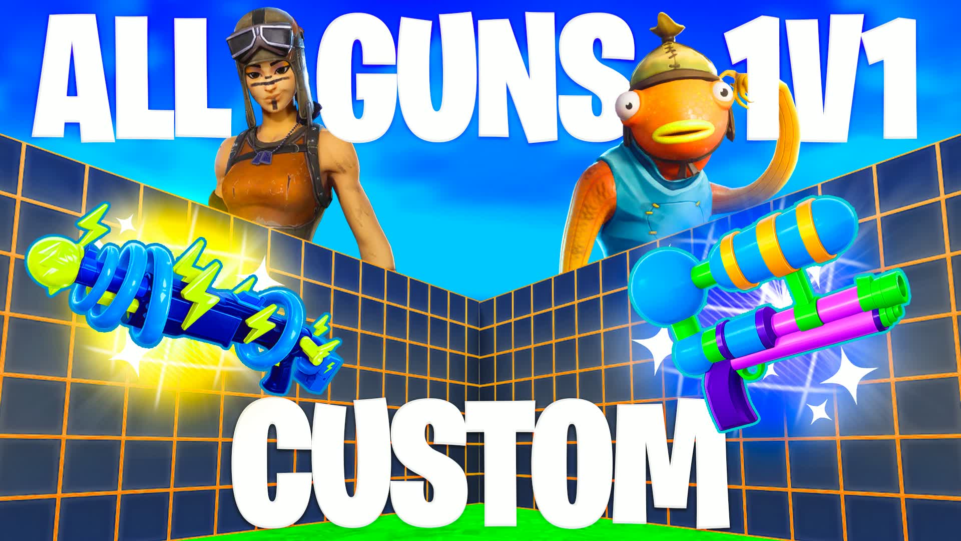 SUPER FFA 1V1 ALL GUNS — Fortnite Creative map