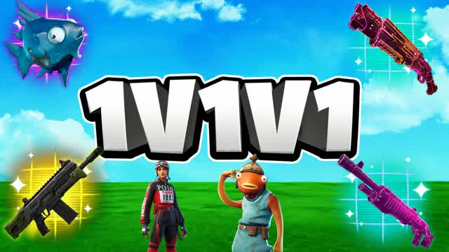 CRAZY 1V1V1 RECARREGAR — Fortnite Creative map