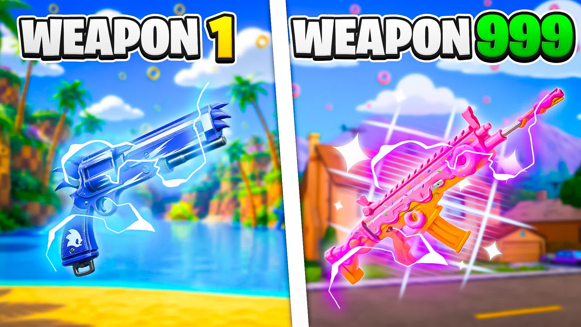Donut Gun Game 🍩 One Shot 🎯 — Fortnite Creative map