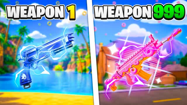 Donut Gun Game 🍩 One Shot 🎯 — Fortnite Creative map cover art