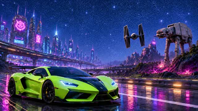 GALACTIC DRIVE CITY 🚗 — Fortnite Creative map