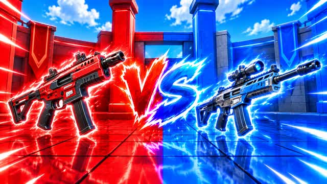 RED VS BLUE TURBO CLASH 🔴🔵 — Fortnite Creative map cover art