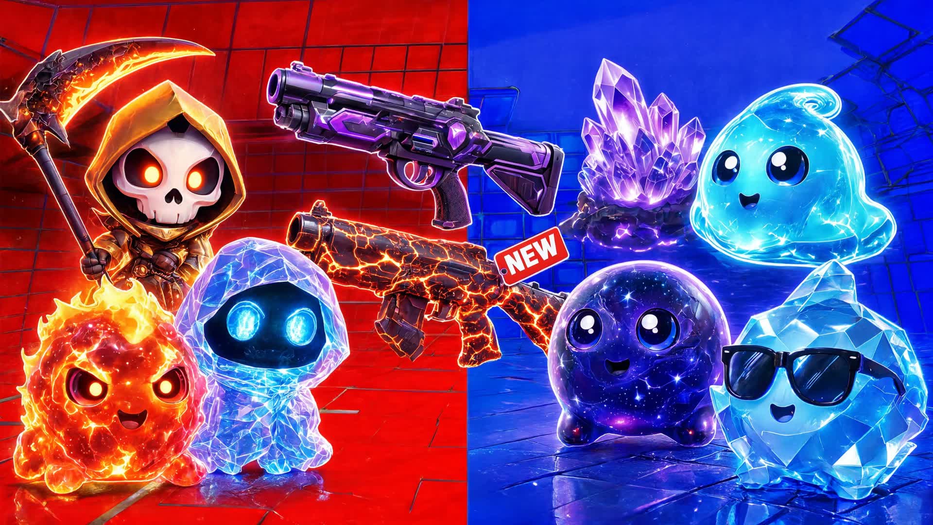RED VS BLUE FFA CUP 🔴🔵 — Fortnite Creative map