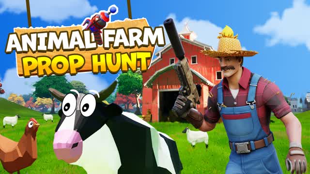 ANIMAL FARM PROP HUNT 🎯 — Fortnite Creative map cover art