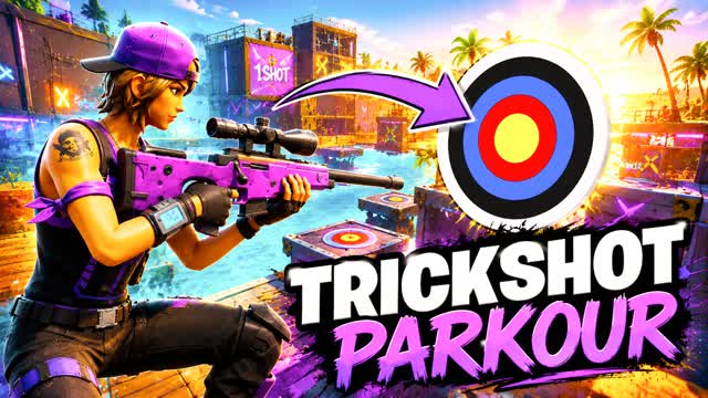 🎯NOIZE TRICKSHOT PARKOUR 125 LEVELS!! — Fortnite Creative map