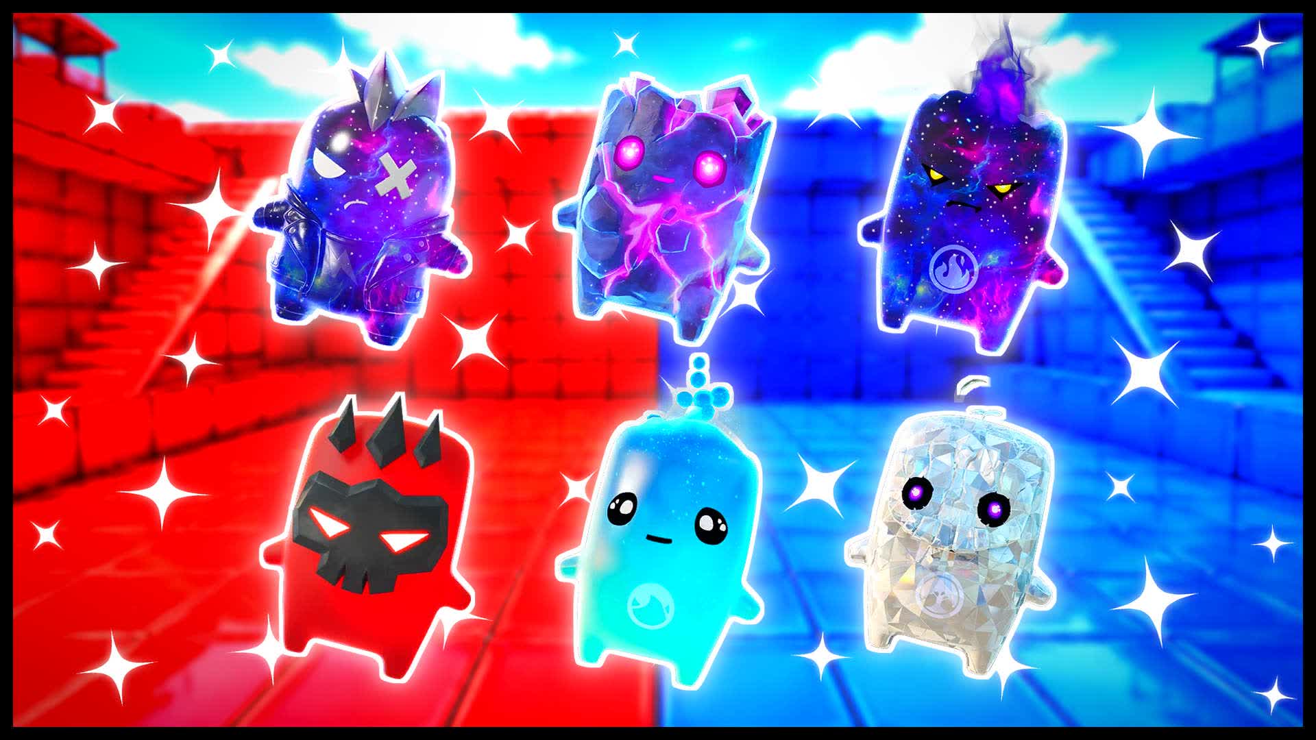 BLUE VS RED PHANTOM WAVE 🔵🔴 — Fortnite Creative map
