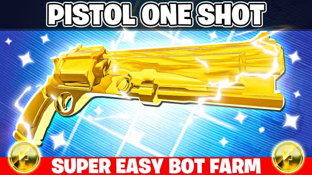 🎯PISTOL ONE SHOT⭐️ARENA — Fortnite Creative map cover art