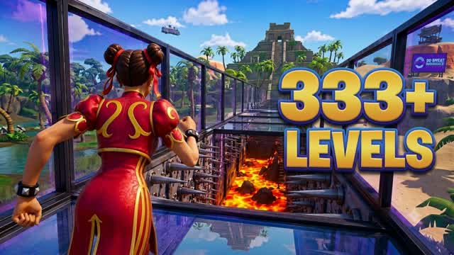 🌋LAVA PARKOUR 333+🌋(pijaqu deathrun) — Fortnite Creative map