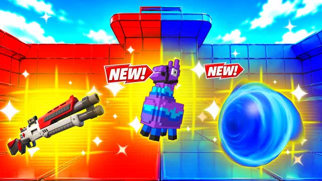 RED VS BLUE BRIGHT MOVE 🔴🔵 — Fortnite Creative map cover art