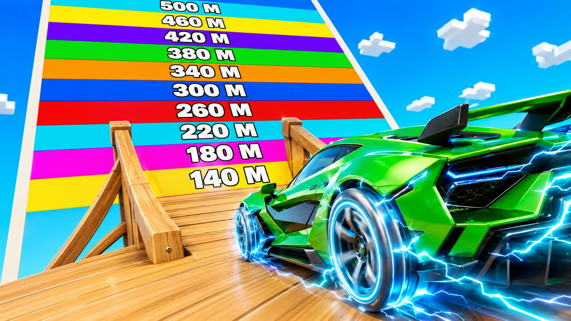 BATTLE SUPER RAMP CAR — Fortnite Creative map