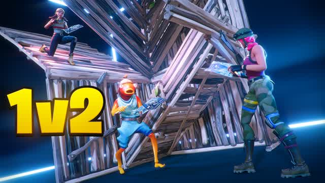 1V2 CLUTCH PIECE CONTROL📦SPEED 2V1 TRIO — Fortnite Creative map