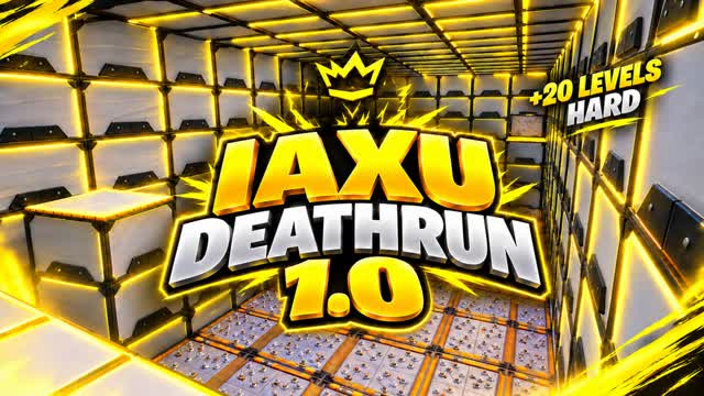IAXU DEATHRUN 1.0  ⭐ +20 HARD LEVELS — Fortnite Creative map cover art
