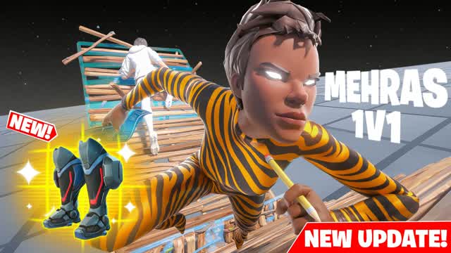 MEHRAS 1V1 BUILD FIGHTS (200 PUMP) — Fortnite Creative map cover art