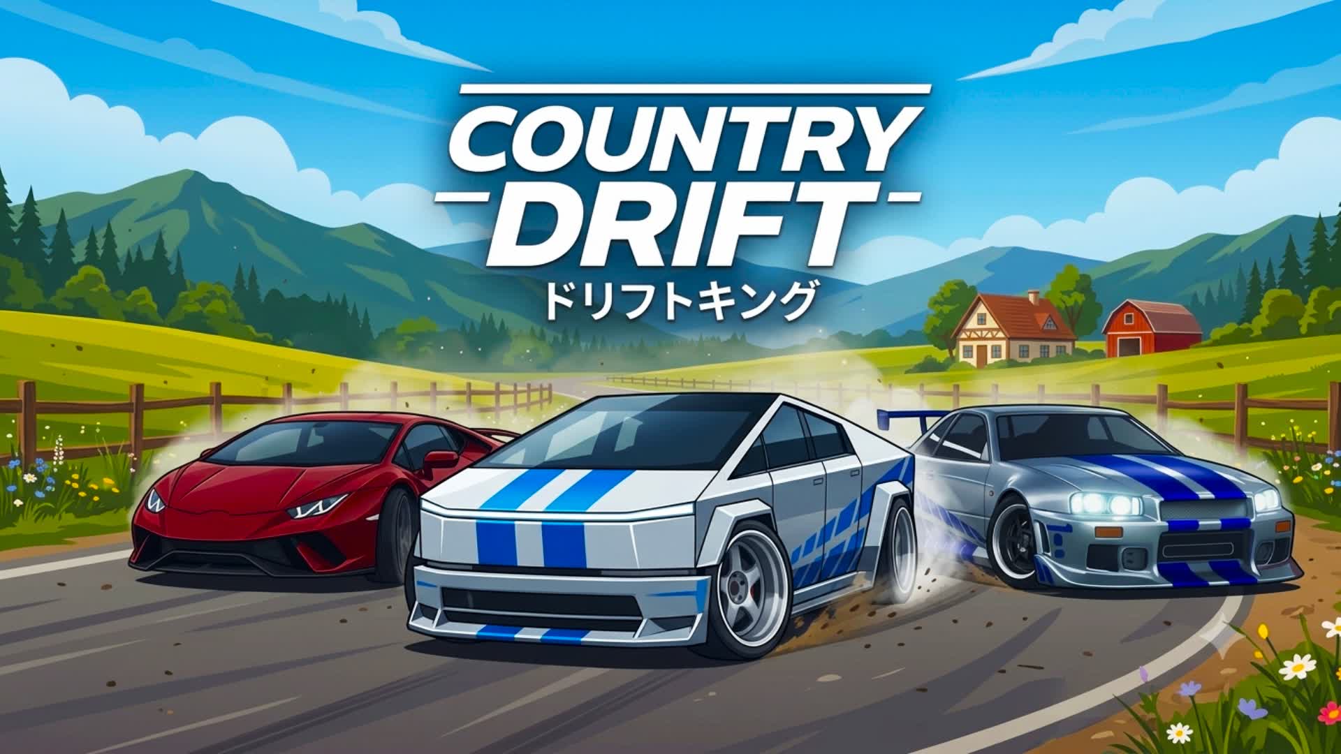 COUNTRY DRIFT - OPEN WORLD ドリフト — Fortnite Creative map