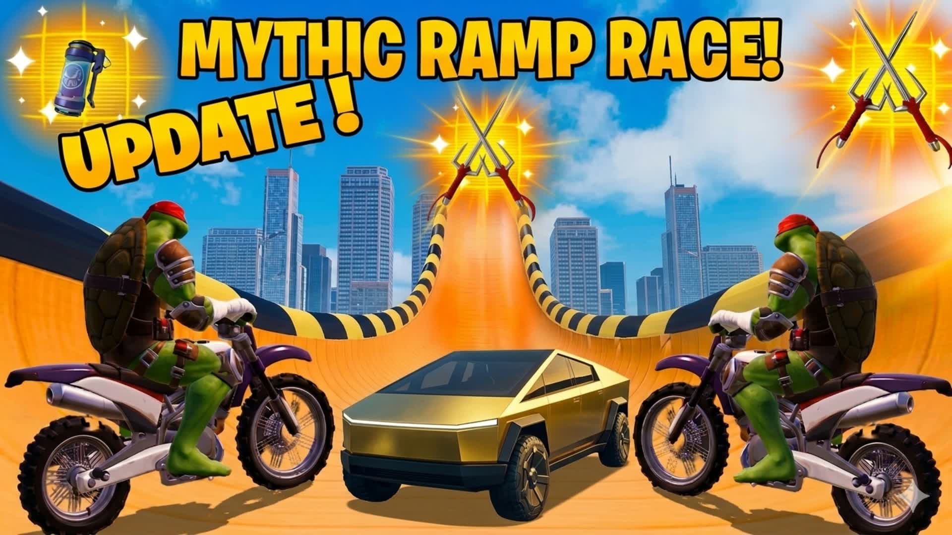 🔥MYTHIC RAMP RACE — Fortnite Creative map