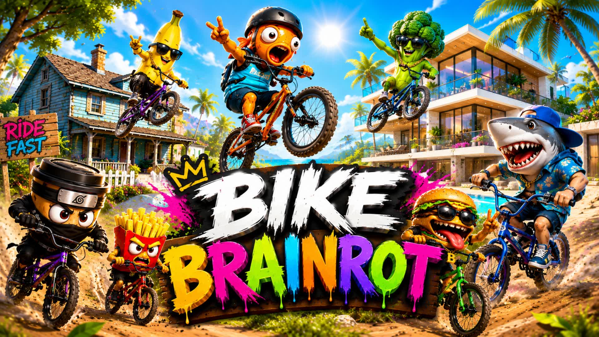 BRAINROT BIKE SIMULATOR 🚲 — Fortnite Creative map