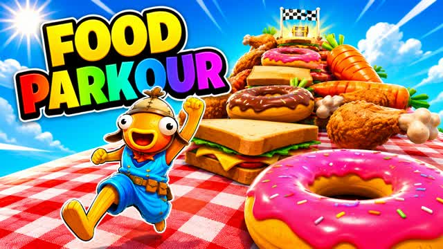 GIANT FOOD PARKOUR — Fortnite Creative map
