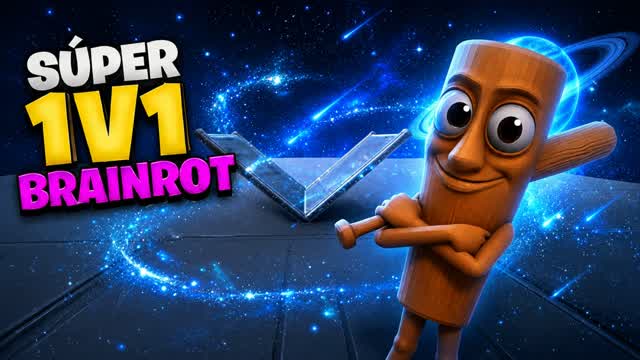 SUPER 1V1 BRAINROT — Fortnite Creative map cover art