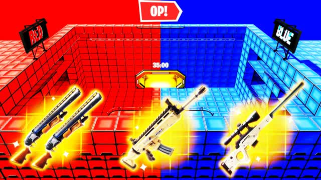 MEGA RVB RED VS BLUE — Fortnite Creative map