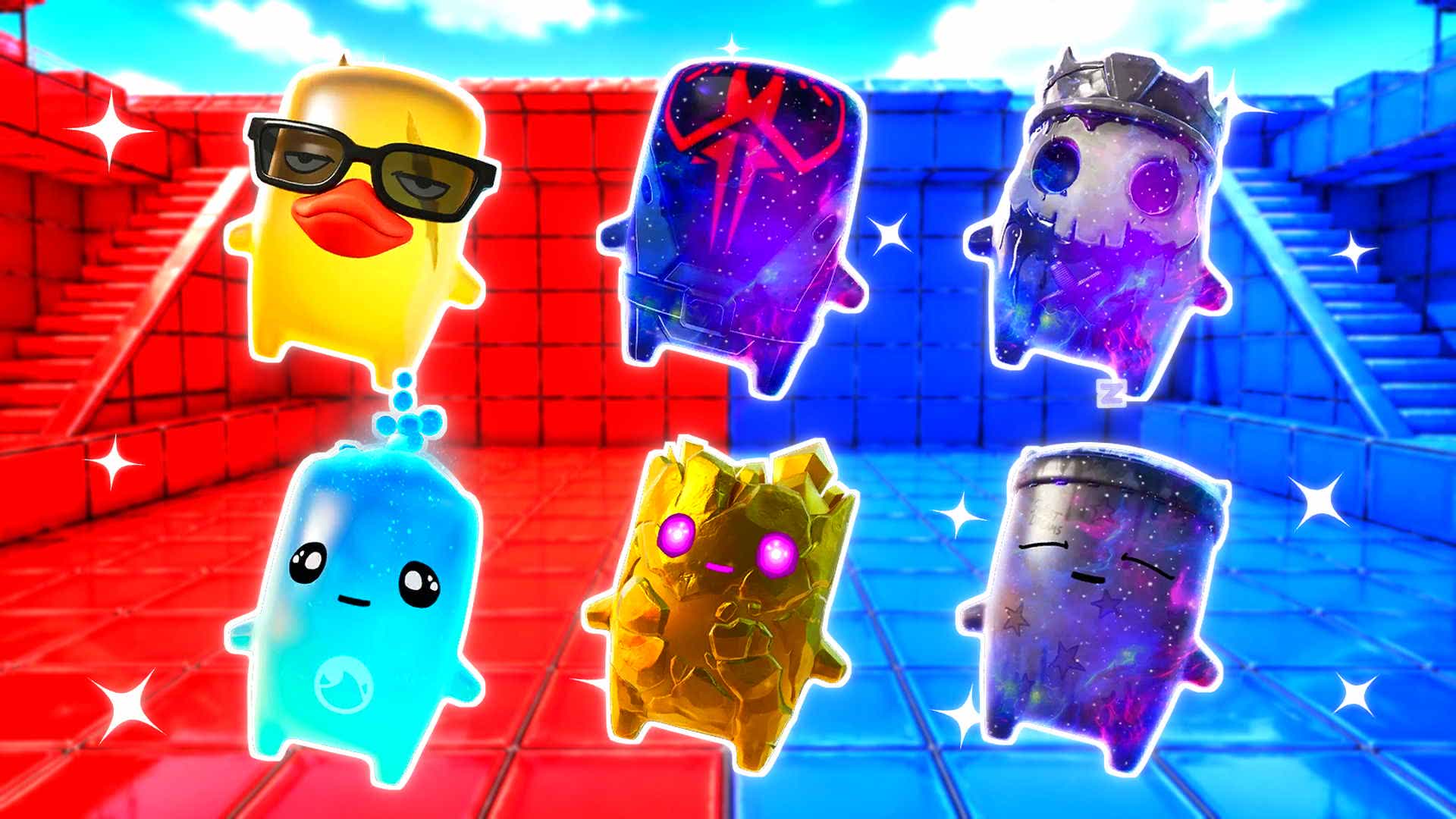 RED VS BLUE SQUAD HARMONY 🔴🔵 — Fortnite Creative map
