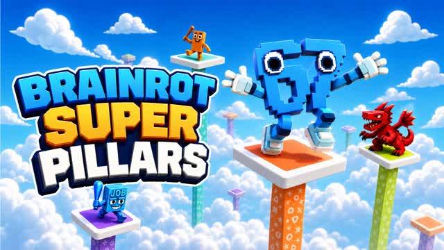 Brainrot Super Pillars — Fortnite Creative map cover art