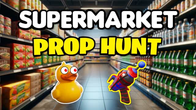 SUPERMARKET PROP HUNT 🛒 — Fortnite Creative map cover art