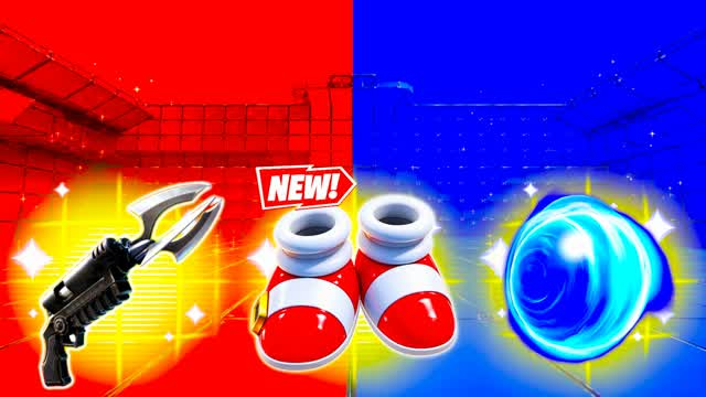RED VS BLUE RUSH TO THE FINISH 🔴🔵 — Fortnite Creative map cover art