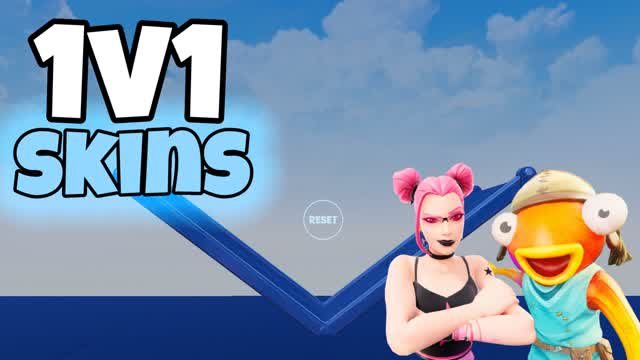 1v1 SKINS FFA — Fortnite Creative map