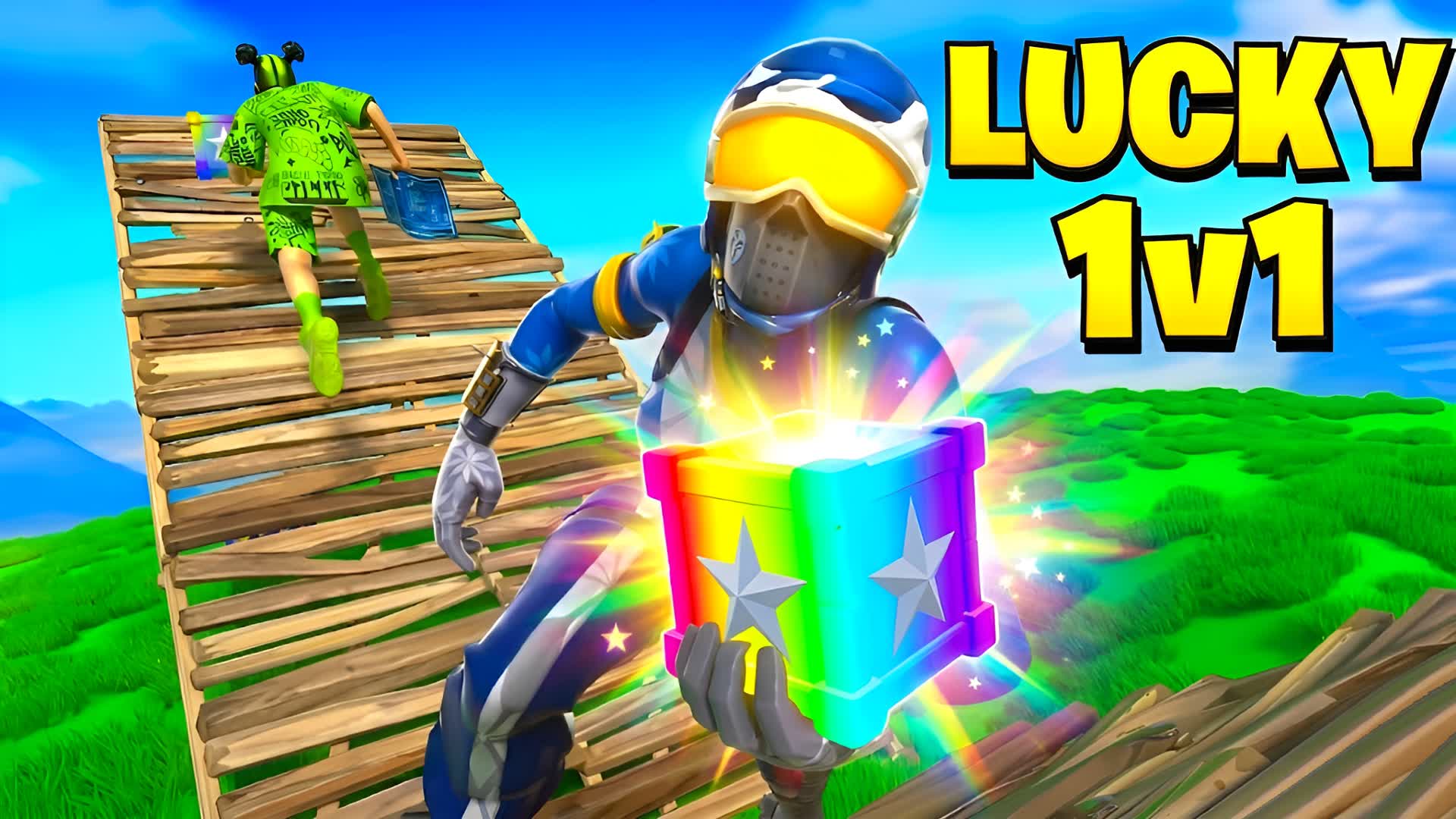 1v1 Lucky Blocks [ Trust Fall ]🍀 — Fortnite Creative map