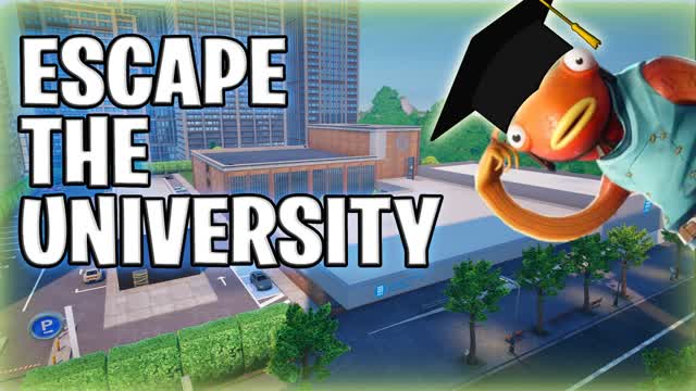 Escape the University! 🎓 — Fortnite Creative map cover art