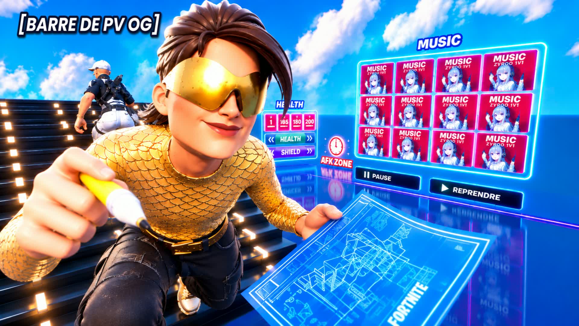 1V1 ZYYROO (SHXRK) — Fortnite Creative map