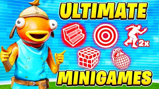 STREAMER MINIGAMES — Fortnite Creative map cover art