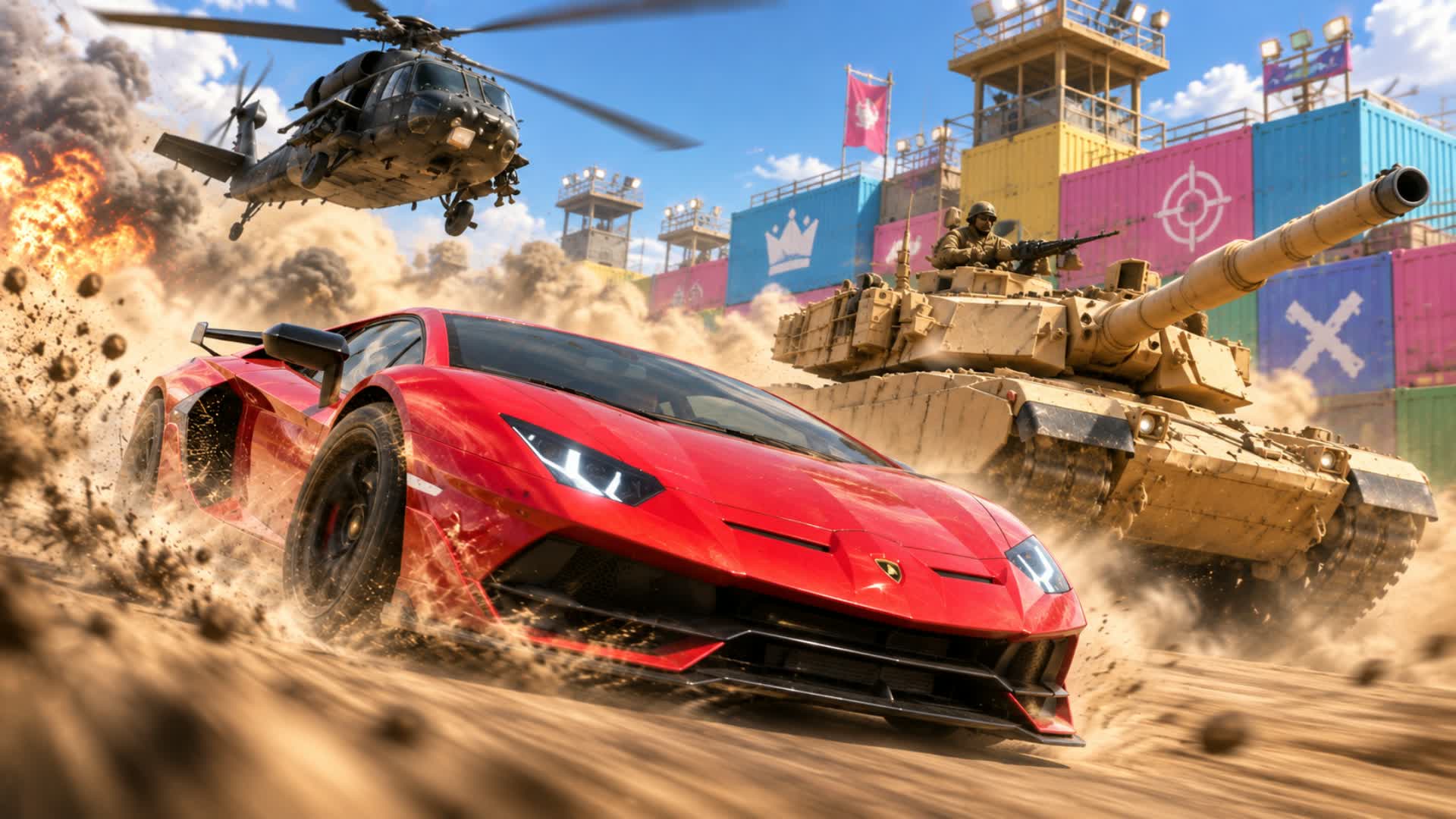 🚗MILITARY CITY CAR DRIVE🚗 — Fortnite Creative map