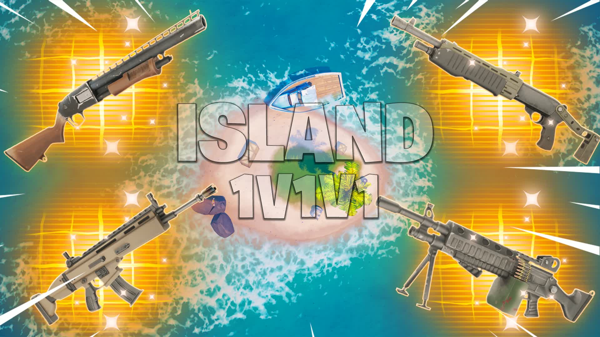 ISLAND 1V1V1 😲🤪 — Fortnite Creative map