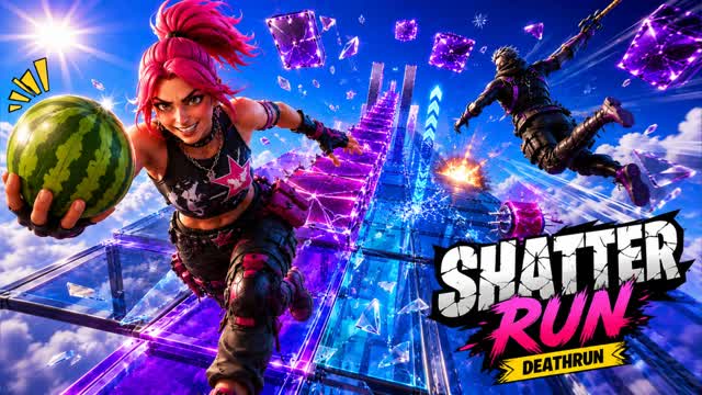 6 LEVEL HARD DEATHRUN — Fortnite Creative map cover art